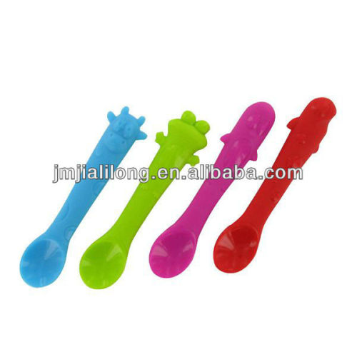 flexible baby silicone spoon