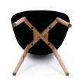 solo solid wood dining chair for public area