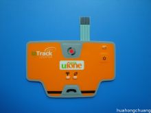 Yellow Pet Flexible Membrane Switch , 0v - 30v Dc Rated Current