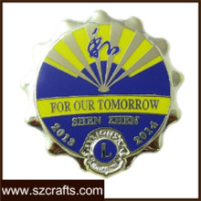 Custom Cloisonne Metal Badge of Lions Club