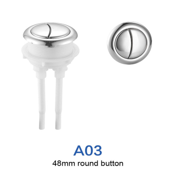 Chrome Toilet Cistern Dual Flush Button