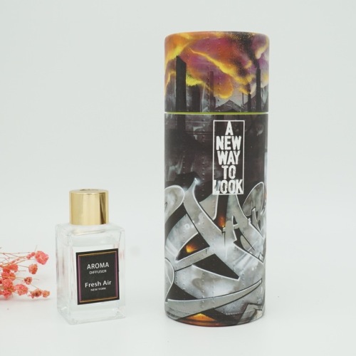 Embalagem de tubo de papel de garrafa de perfume líquido de vidro líquido