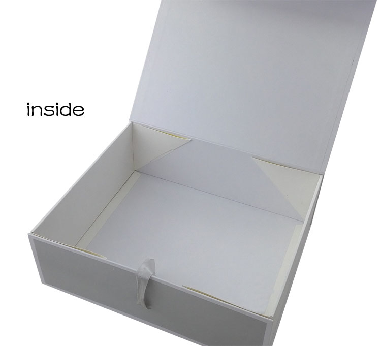 Ribbon Closure Customized Gift Card Box Clothing Box