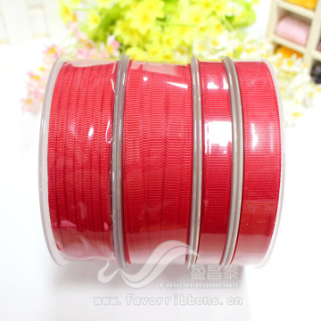 red grosgrain ribbon