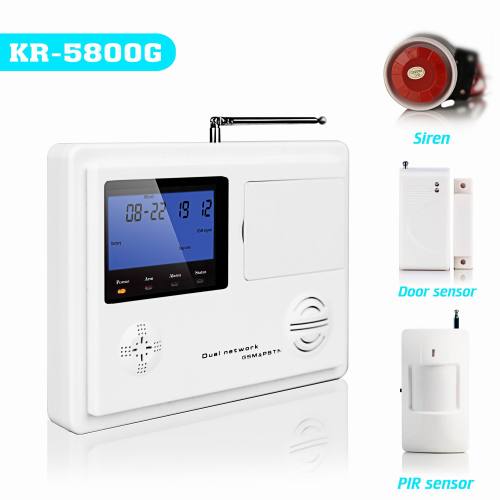 Smart LCD GSM&PSTN Home Intruder Alarm System (KR-5800G)