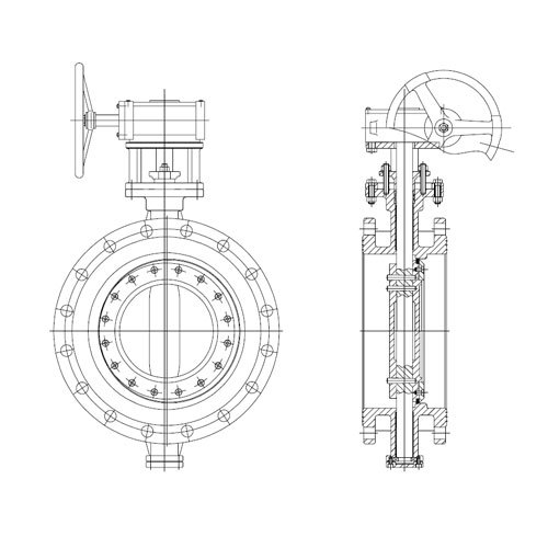 Triple Eccentric Butterfly Valve (Flanged Type)