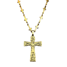 INRI Catholic Jesus Crucifix Pendant Necklace