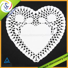 Various design heart shaped doilies