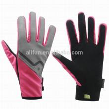 2015 reflective running gloves touch screen finger