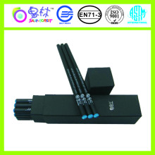 Personalized black paper pencil with crystal