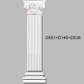 Capitel corintio grande para pilastra de PU
