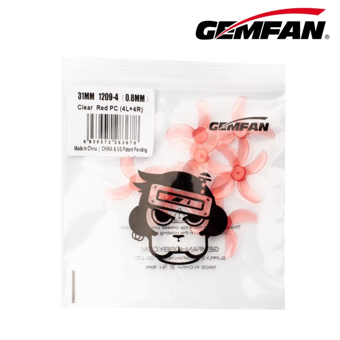 1209-4 Clear Red package 1209-4 Clear Red package