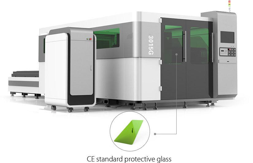 Máquina a laser de fibra CNC de corte de aço carbono