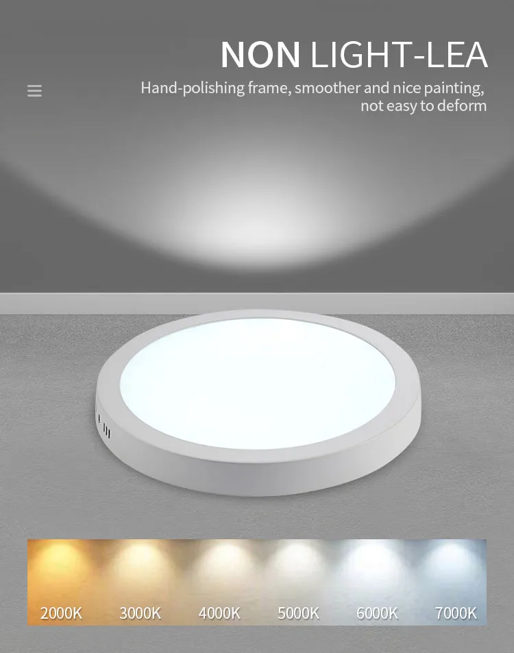 Sleek 12W Round LED Ceiling Light for Contemporary Spaces