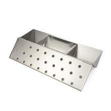 Grill smoke box stainless Steel bbq smoker box V-Shape Smoker Box For Gas Grill Wood Chips