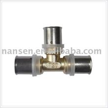 Brass PAP Press Equal Tee Fitting