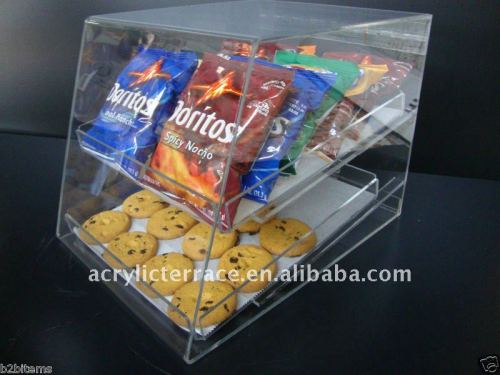 Transparent Pastry Bakery Donut Display Case with 2 trays