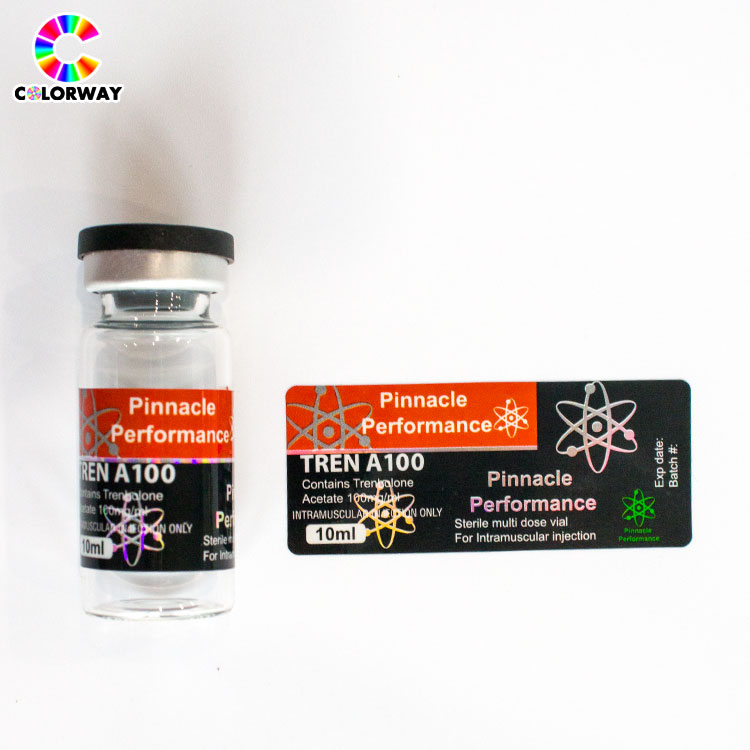 Pharmaceutical 2ml 5ml 10ml glass vial sticker