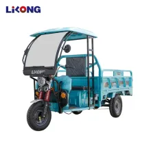 Electric Tricycle with Windshield for Large Weight and Multiple Specifications Cargo