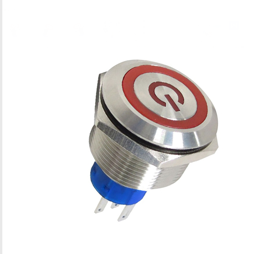 25MM Waterproof Long Life Push Button Switch