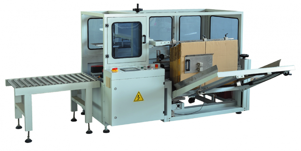 Vertical Bottom-Sealing Case Erector Machine