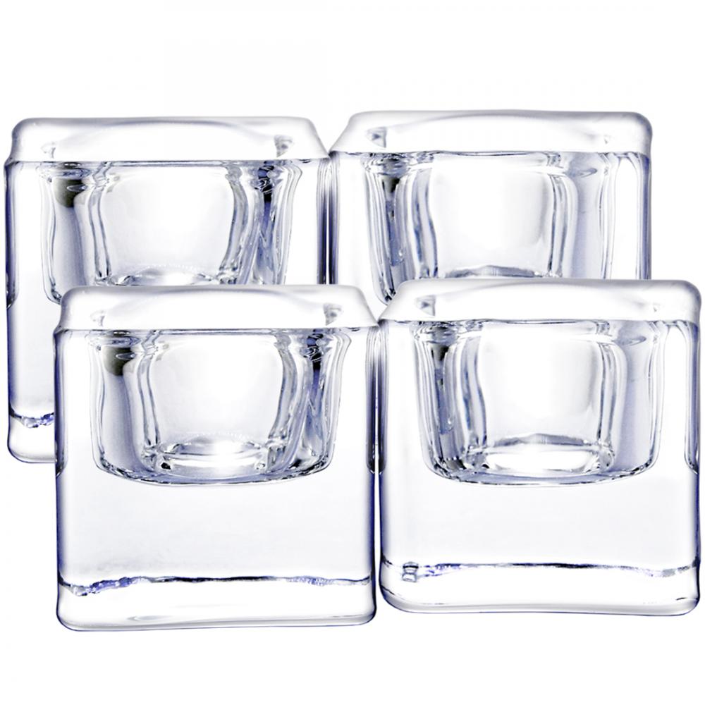 Clear Glass Tealight Candle Holders For Wedding