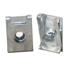 SYD Universal Car Plate Fastening Clip: 6mm Blue Zinc Nut, U-Type Retainer & Screw Set