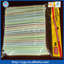 PE bag packed PP flexible drinking straw