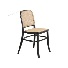 Stackable Wood Rattan Back Cane Chair for Parties and Weddings