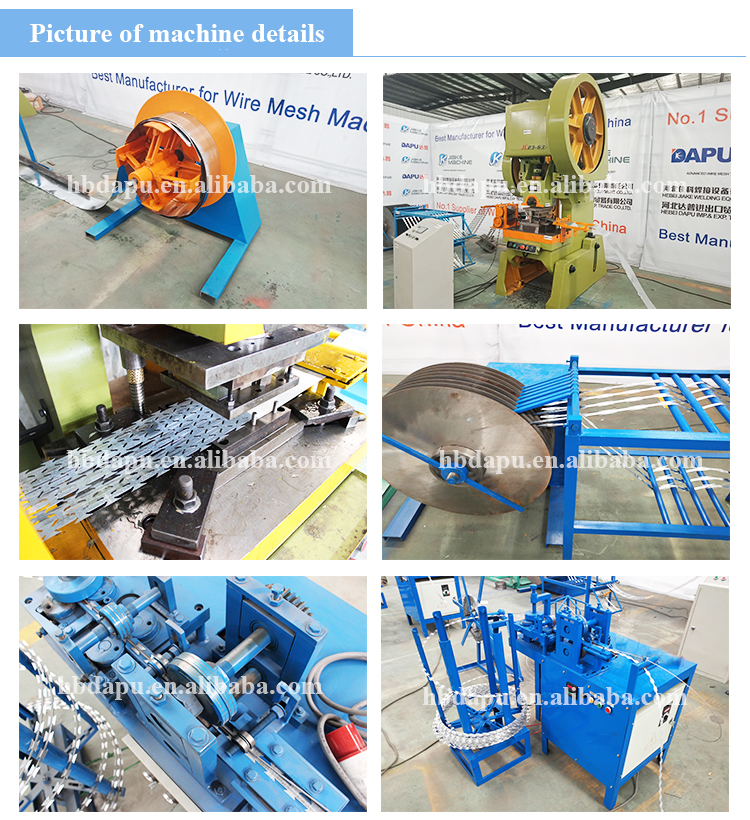 China razor barbed wire making machine factory