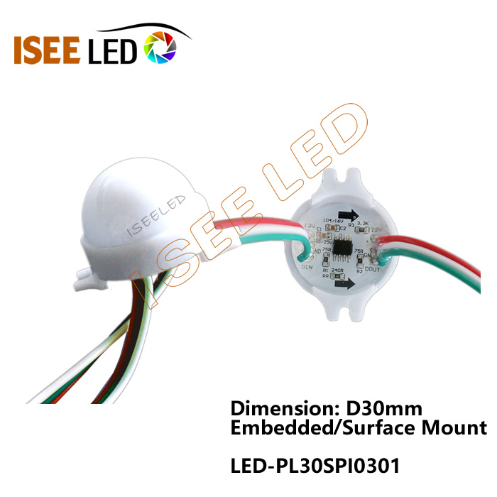 Fleksibel WS2811 RGB SPI LED Pixel Light