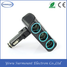 3 ports Car Socket Auto Cigarette Lighter Socket with CE ROHS
