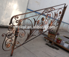 modern outdoor wrought iron staircase handrail design