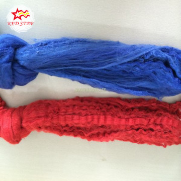 colored Polyester tow,polyester yarn waste,polyester fiber fill