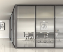 Powder coating for partition