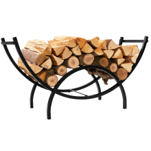  Heavy Duty Indoor/Outdoor Firewood Racks Log Rack Half Round for Wood Storage