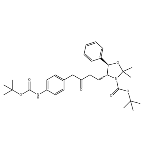 Tert-butyl (4R, 5R) -4-((E) -4- (4-((tert-bu-butoksykarbonylo) amino) fenylo) -3-oksoBUT-1-en-1-ylo) -2,2-dimetylo -Dla wibgronu 1426235-01-9