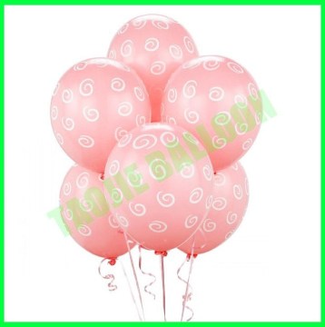 12 inches printed latex balloons