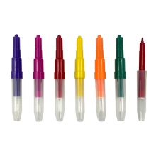 Transparent Plastic Watercolor Pens in 6 Colors for Kindergarten Students