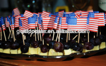 small customized cheese flag toothpicks