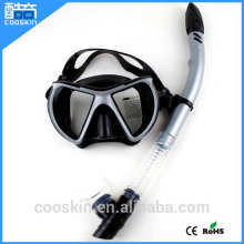 Cooskin High quality full face silicone scuba snorkel mask/mask and snorkel set/dive set