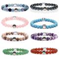 Bracelet en pierre d&#39;ornement d&#39;animaux en alliage