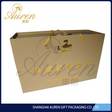 Christmas 2014 high quality wholesale brown craft paper gift bags