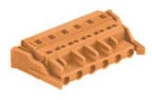 6 Pole 400V 16 Plug MCS Connector on Rail - Mounted Termina