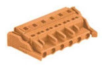 6 Pole 400V 16 Plug MCS Connector on Rail - Mounted Termina