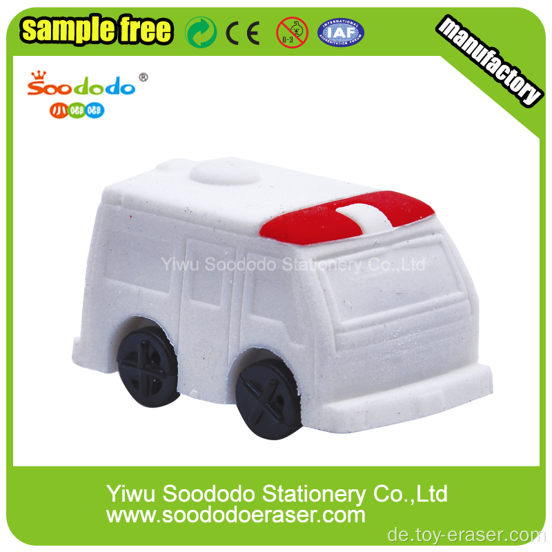 3D Ambulance Mini Shaped Eraser-Set