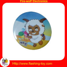 Magnetic Metal / Plastic / Tinplate Promotional Customized Button Flashing Badge