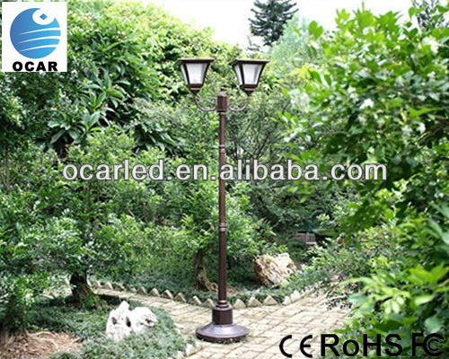 2x4w solar led garden lamps