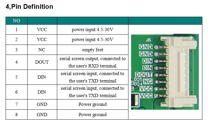 DACAI HMI 800x480 7'' LCD UART Serial Interface 7inch TFT LCD Display Module
