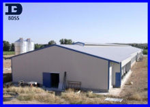 Prefabricated Steel Hen House Building Light Weight With Q235 / Q345